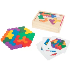 Small Foot  -  Houten Vormenpuzzel Hexagon Best