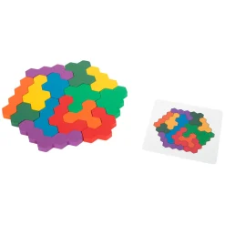 Small Foot  -  Houten Vormenpuzzel Hexagon Best