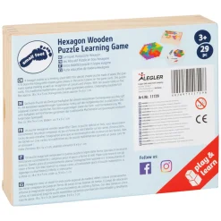 Small Foot  -  Houten Vormenpuzzel Hexagon Best