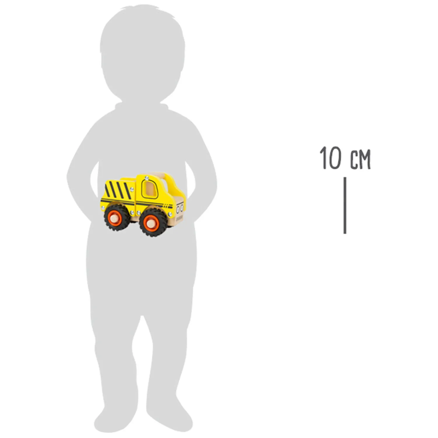 - Houten Werkvoertuig Bouwplaats Geel-Small Foot Online