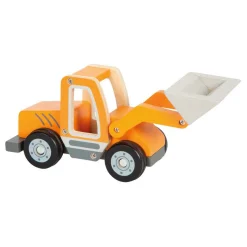 - Houten Wiellader met Shovel-Small Foot Hot