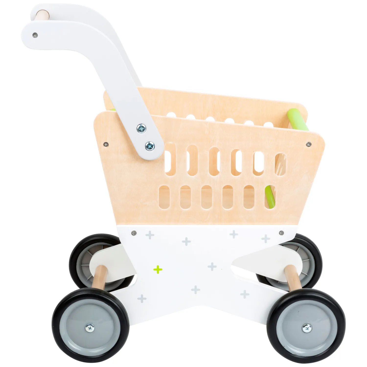 Small Foot - Houten Winkelwagen Supermarkt Discount