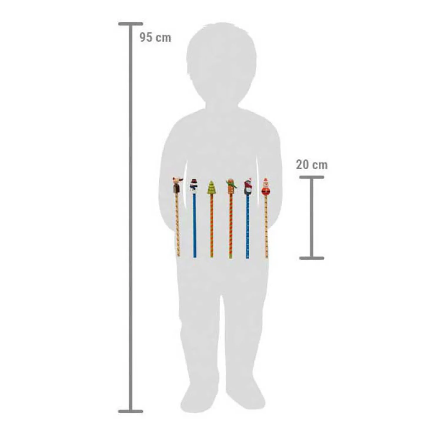 - Kerstpotloden Set, 6dlg.-Small Foot Hot