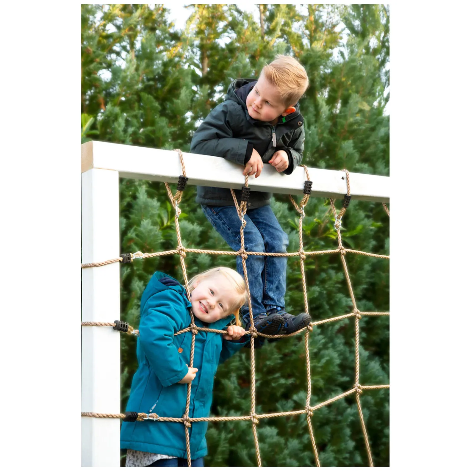 Small Foot - Klimnet met 8 Haken, 200x150cm Best