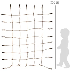 Small Foot - Klimnet met 8 Haken, 200x150cm Best