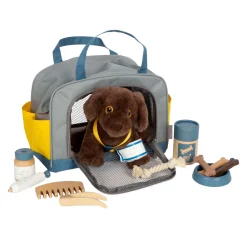 - Knuffel Hond met Draagtas en Verzorgingsset-Small Foot Discount