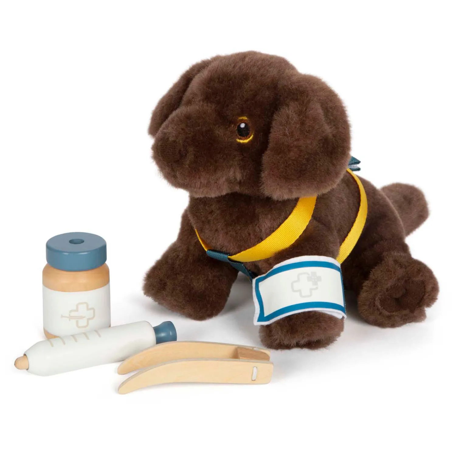 - Knuffel Hond met Draagtas en Verzorgingsset-Small Foot Discount