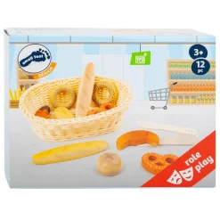 Small Foot - Kunststof Broodmand met Speeleten Brood, 12dlg. New