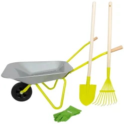 - Metalen Kruiwagen met Tuingereedschap, 5dlg.-Small Foot Clearance