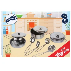 - Metalen Pannenset, 11dlg,-Small Foot Sale