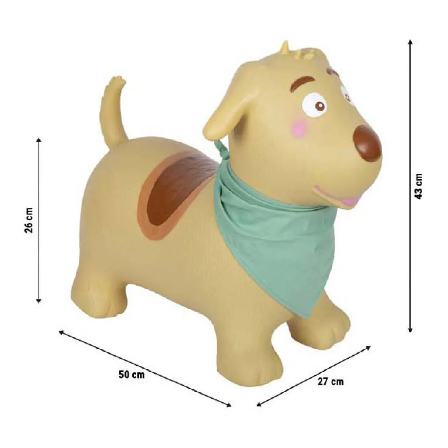 - Opblaasbare Hond 26cm-Small Foot Hot
