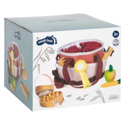 - Paardenverzorgingsset met Tas Rood>Small Foot New