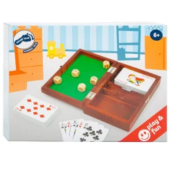 - Speelkaarten en Dobbelspel in Houten Kist-Small Foot Outlet