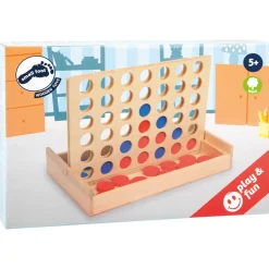  -  Vier op een Lijn Reisspel Hout-Small Foot Best