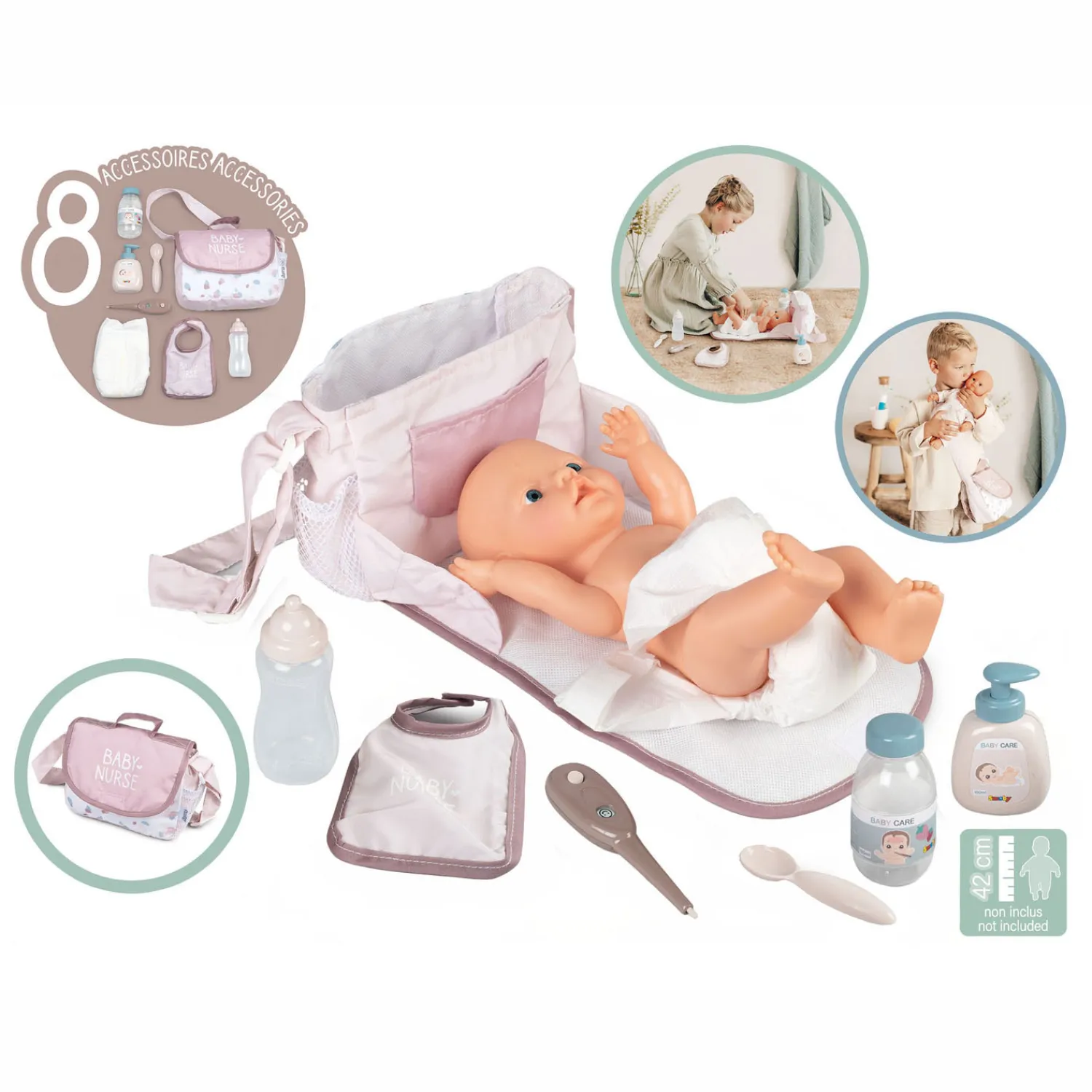 Baby Nurse Luiertas, 8dlg.>Smoby New
