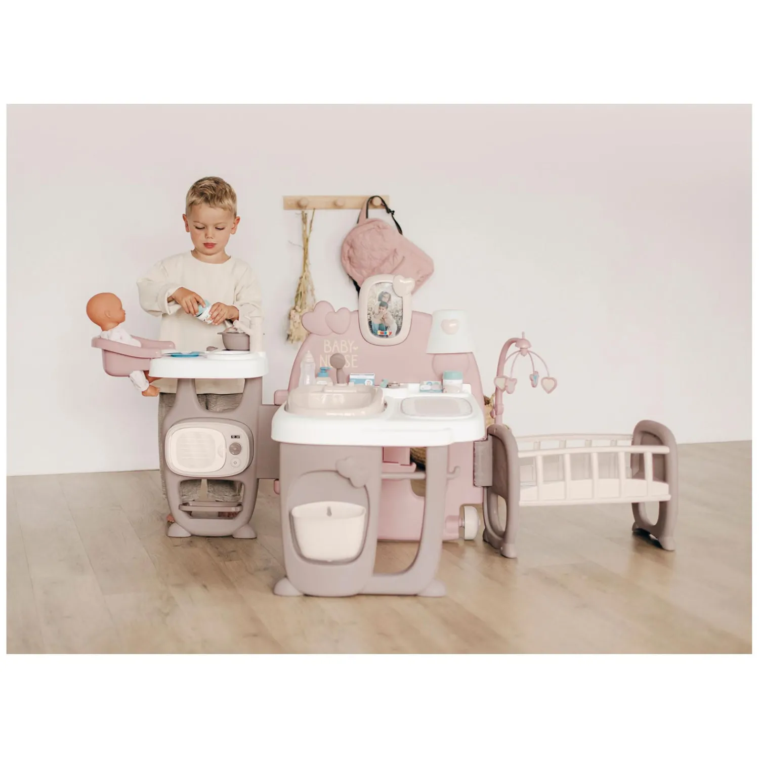 Smoby Baby Nurse Poppen Verzorgingscentrum, 23dlg. Sale