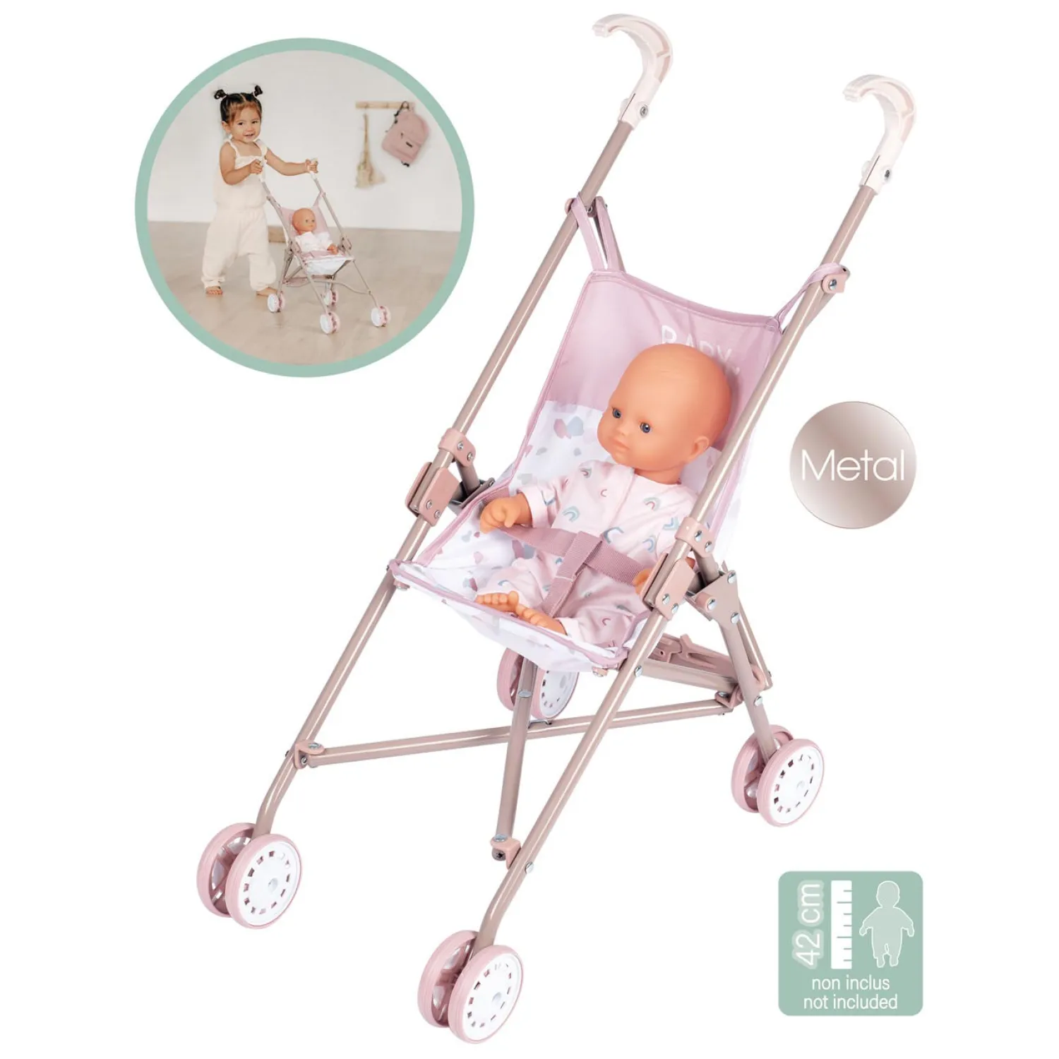 Smoby Baby Nurse Poppenbuggy New