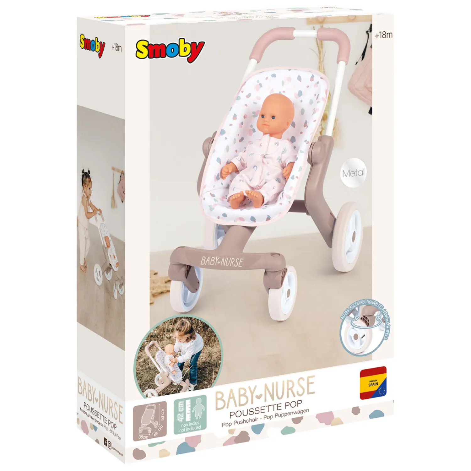 Smoby Baby Nurse Poppenbuggy Online