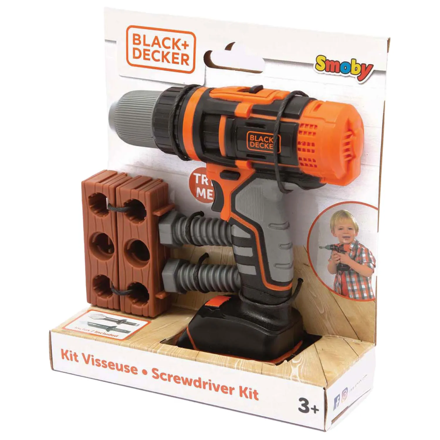 Smoby Black & Decker Boor met Schroevendraaierset, 7dlg. Sale