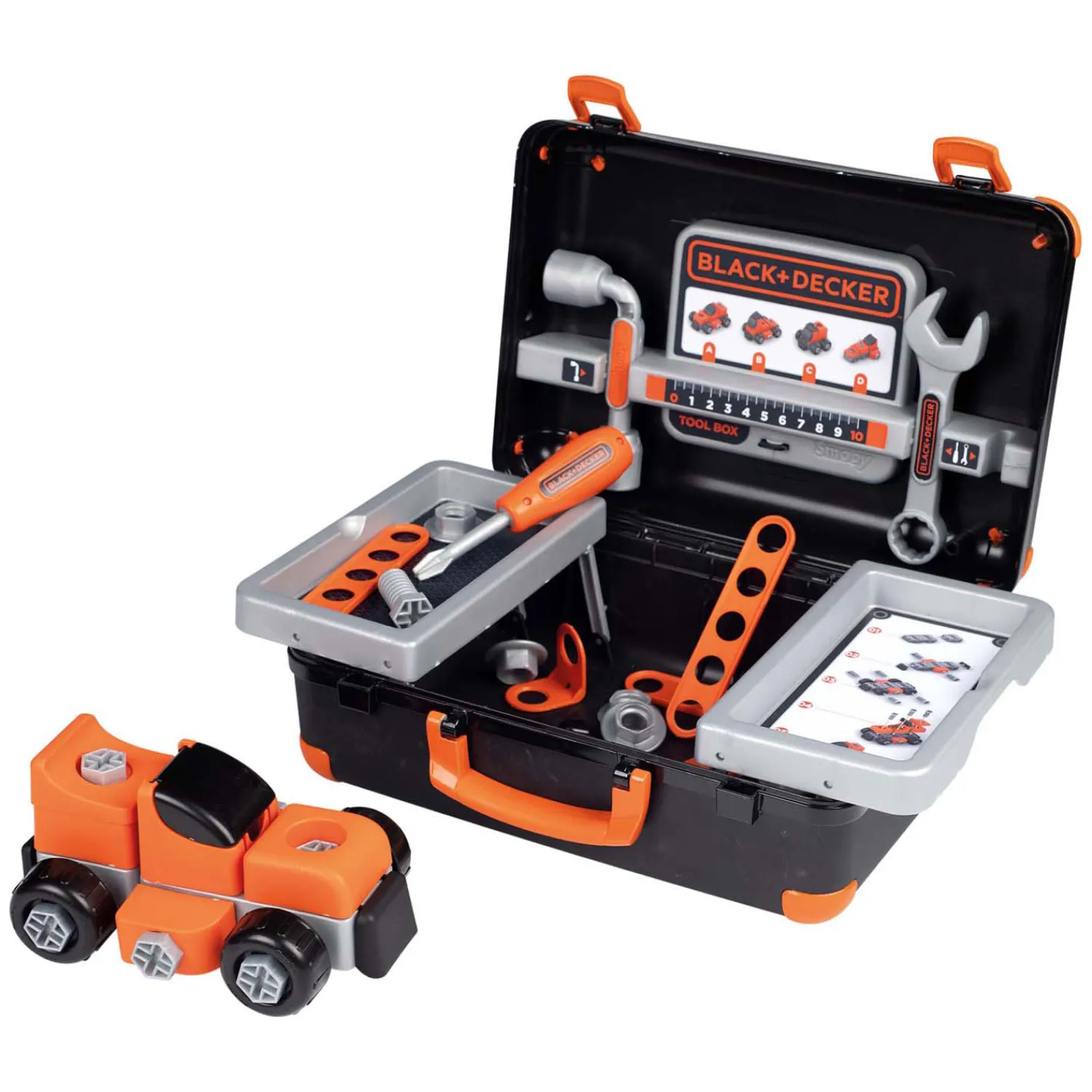 Smoby Black & Decker Bricolo Gereedschapskoffer Zwart, 39dlg. Clearance