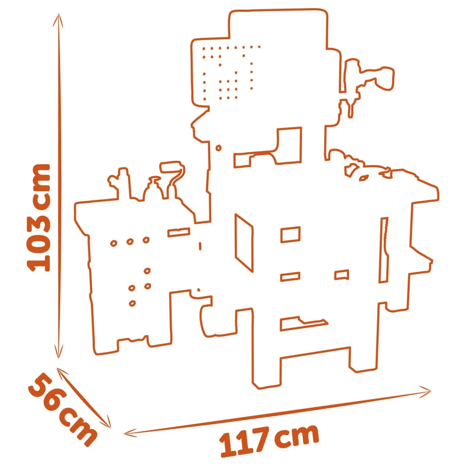 Smoby Black & Decker Mega Center, 100dlg. Clearance