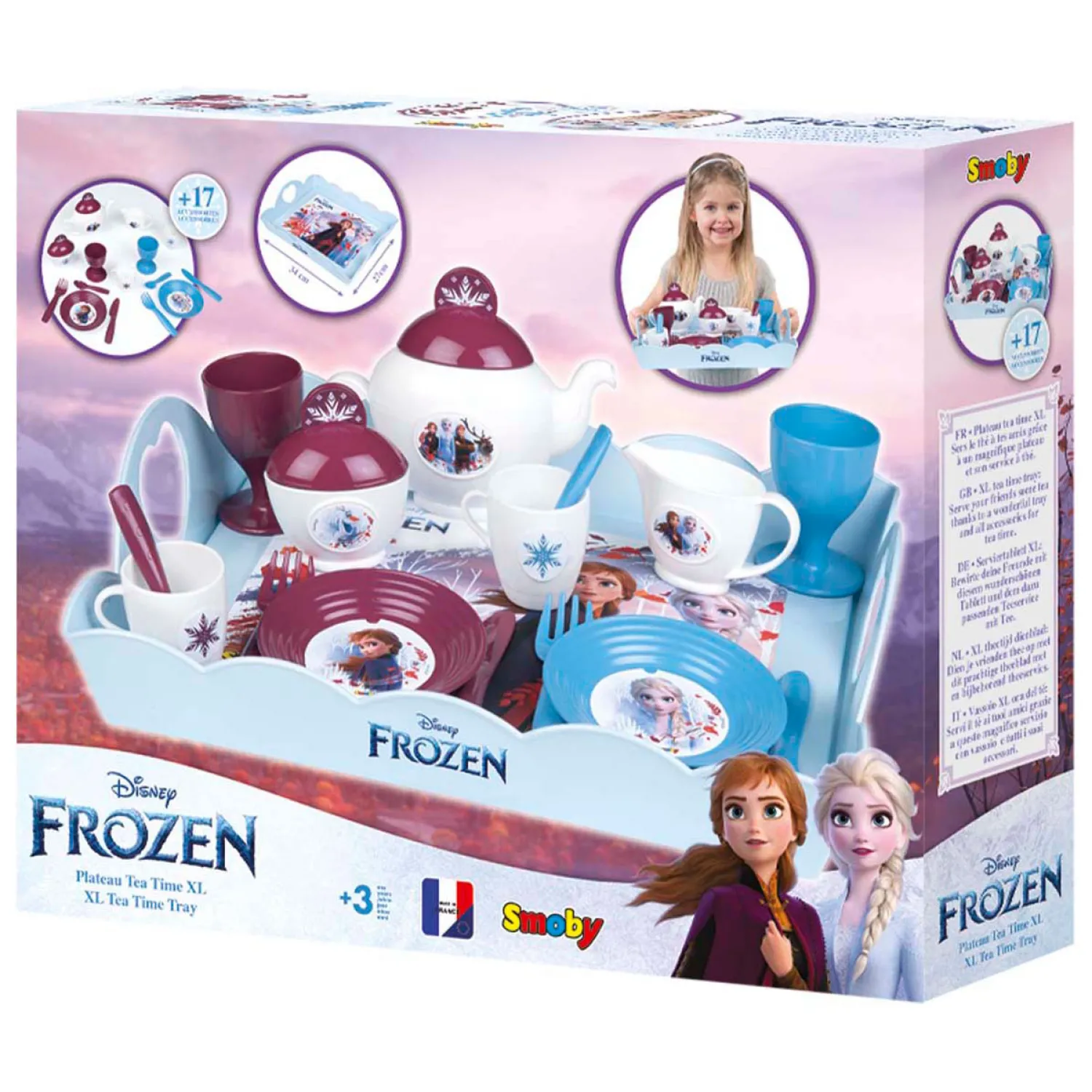 Frozen XL Theeset met Dienblad, 17dlg.-Smoby Hot