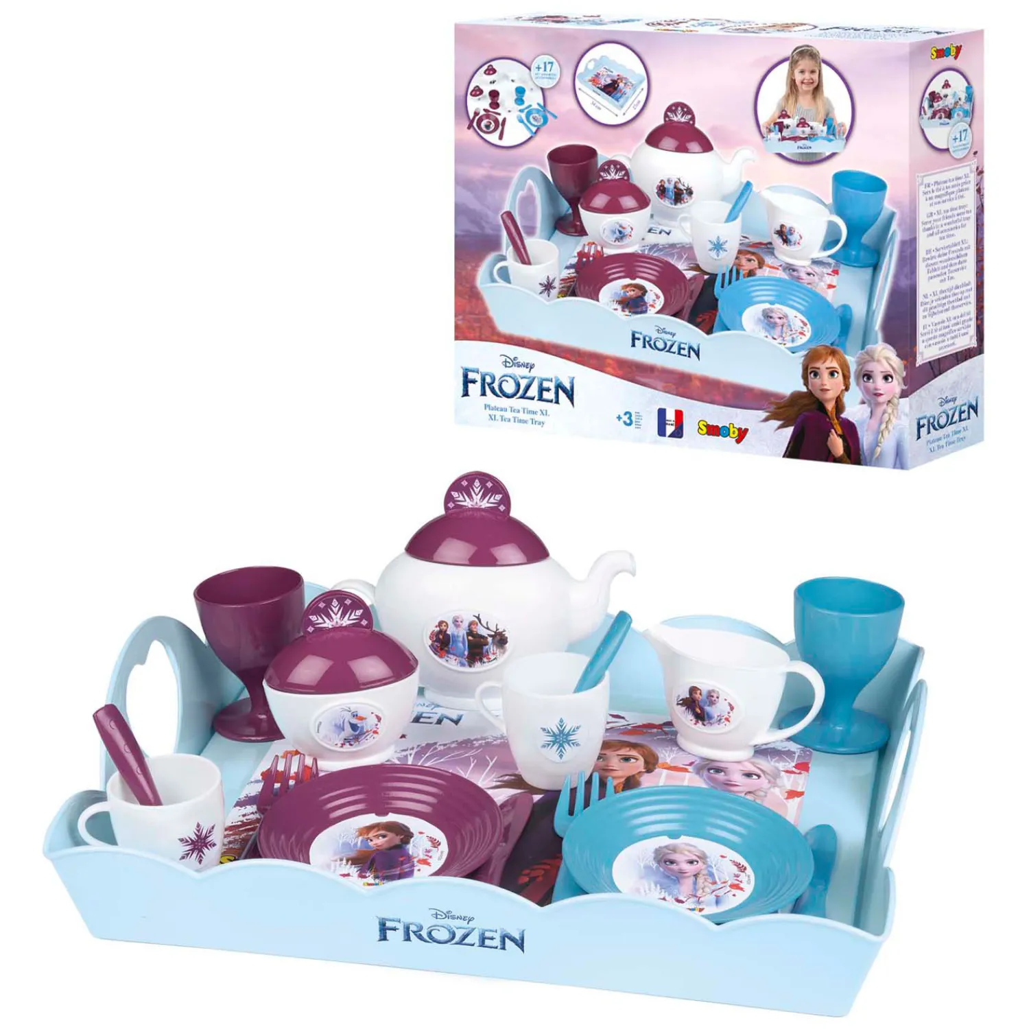 Frozen XL Theeset met Dienblad, 17dlg.-Smoby Hot
