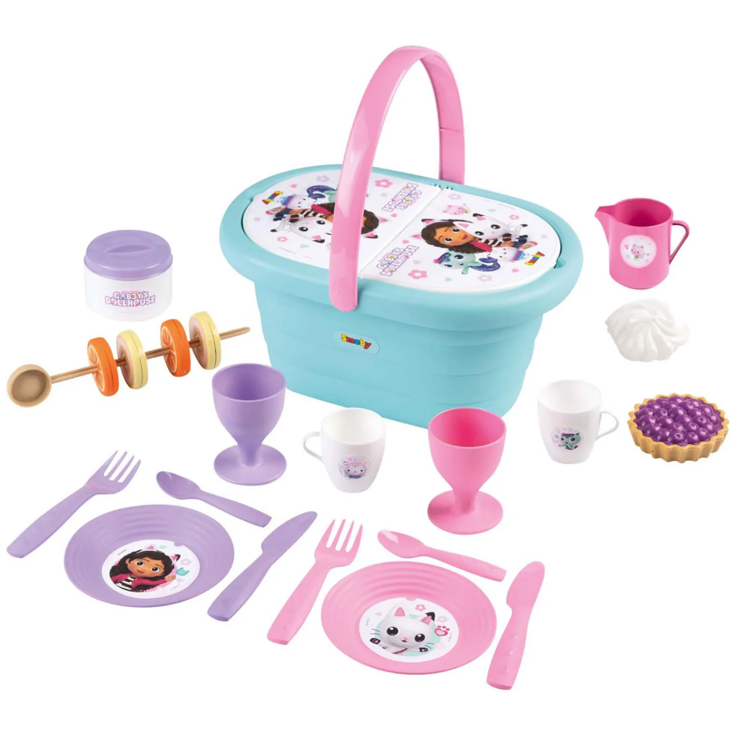 Gabby's Poppenhuis Picknickmand met Accessoires, 21dlg.-Smoby Hot