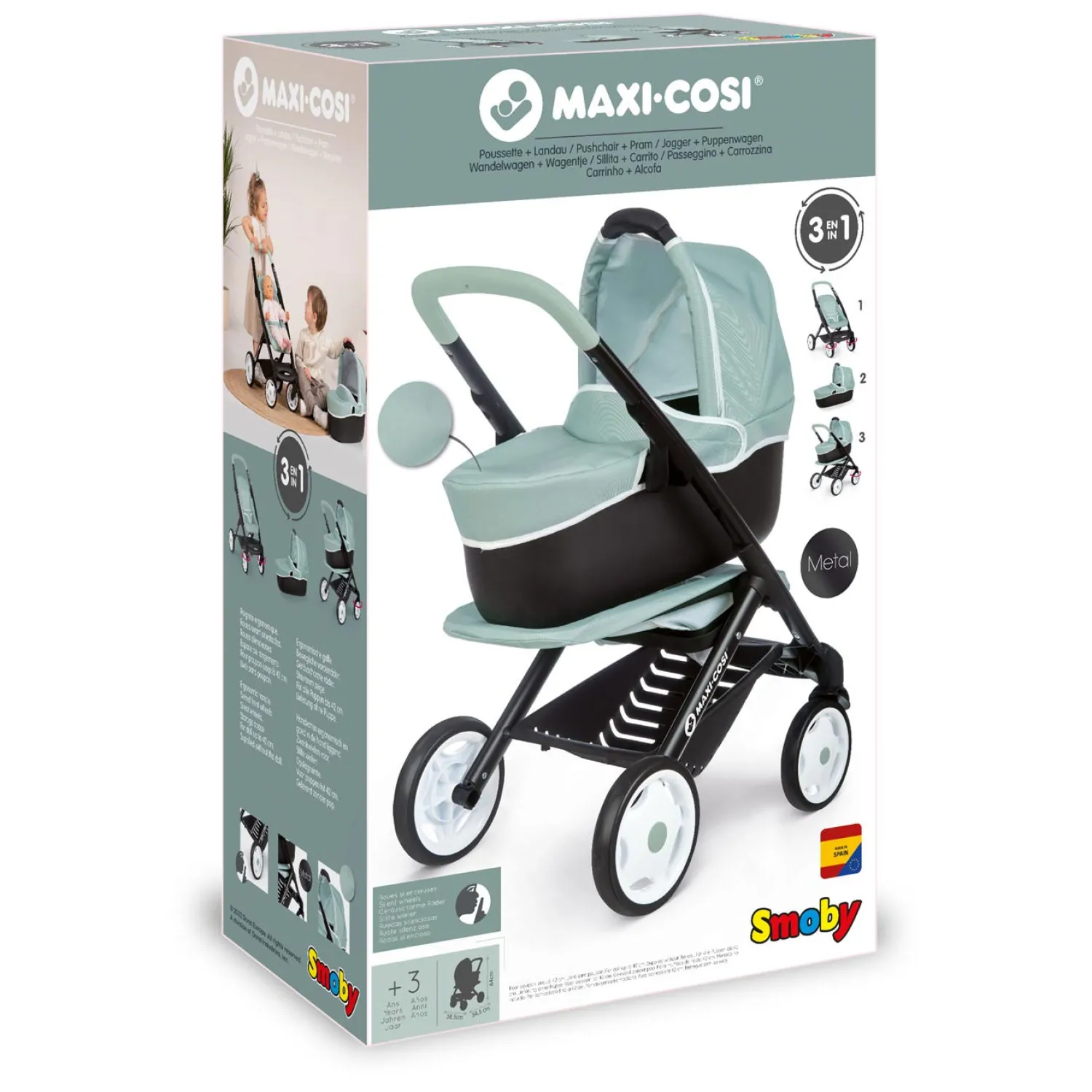 Maxi-Cosi Poppenwagen Sage, 3in1>Smoby Outlet