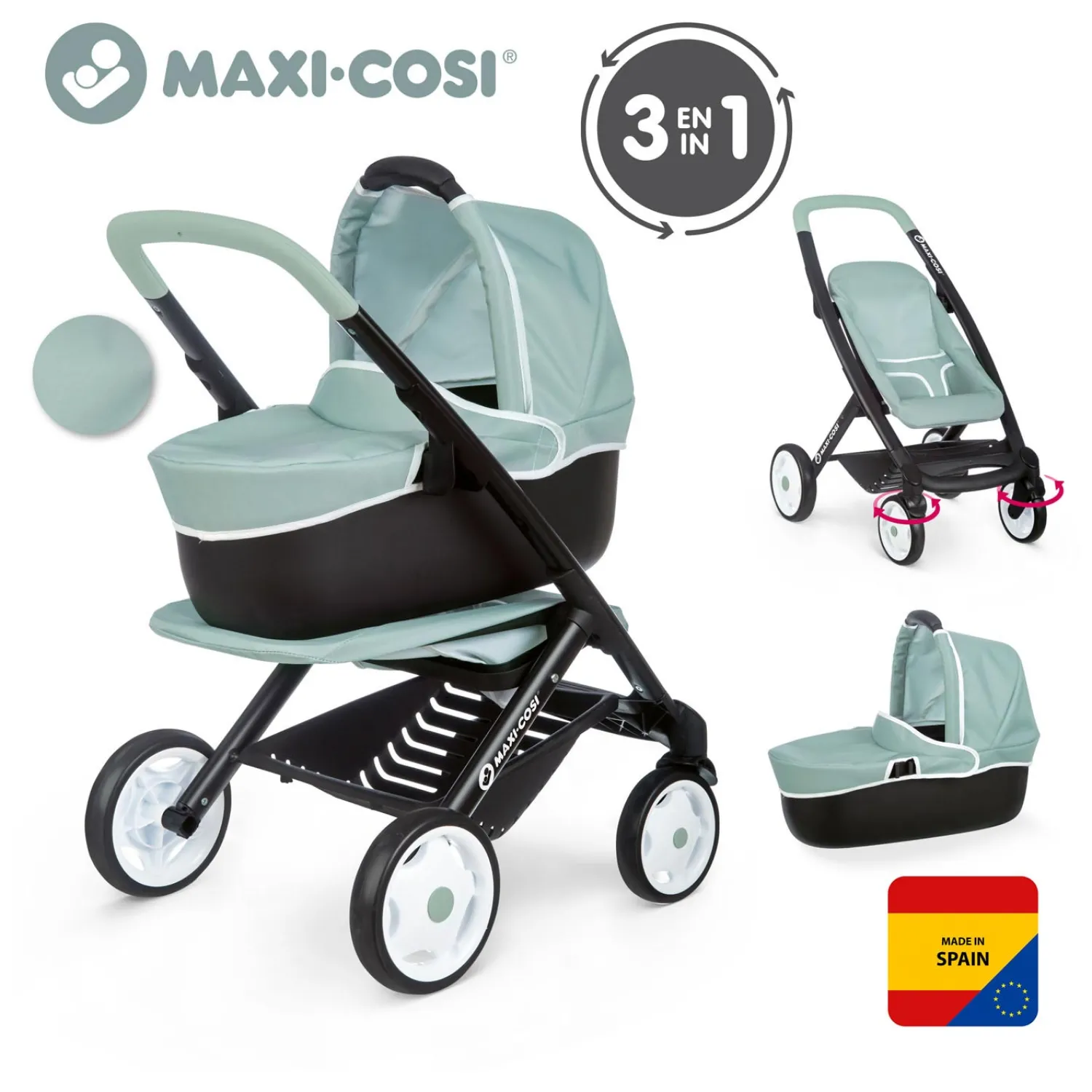 Maxi-Cosi Poppenwagen Sage, 3in1>Smoby Outlet