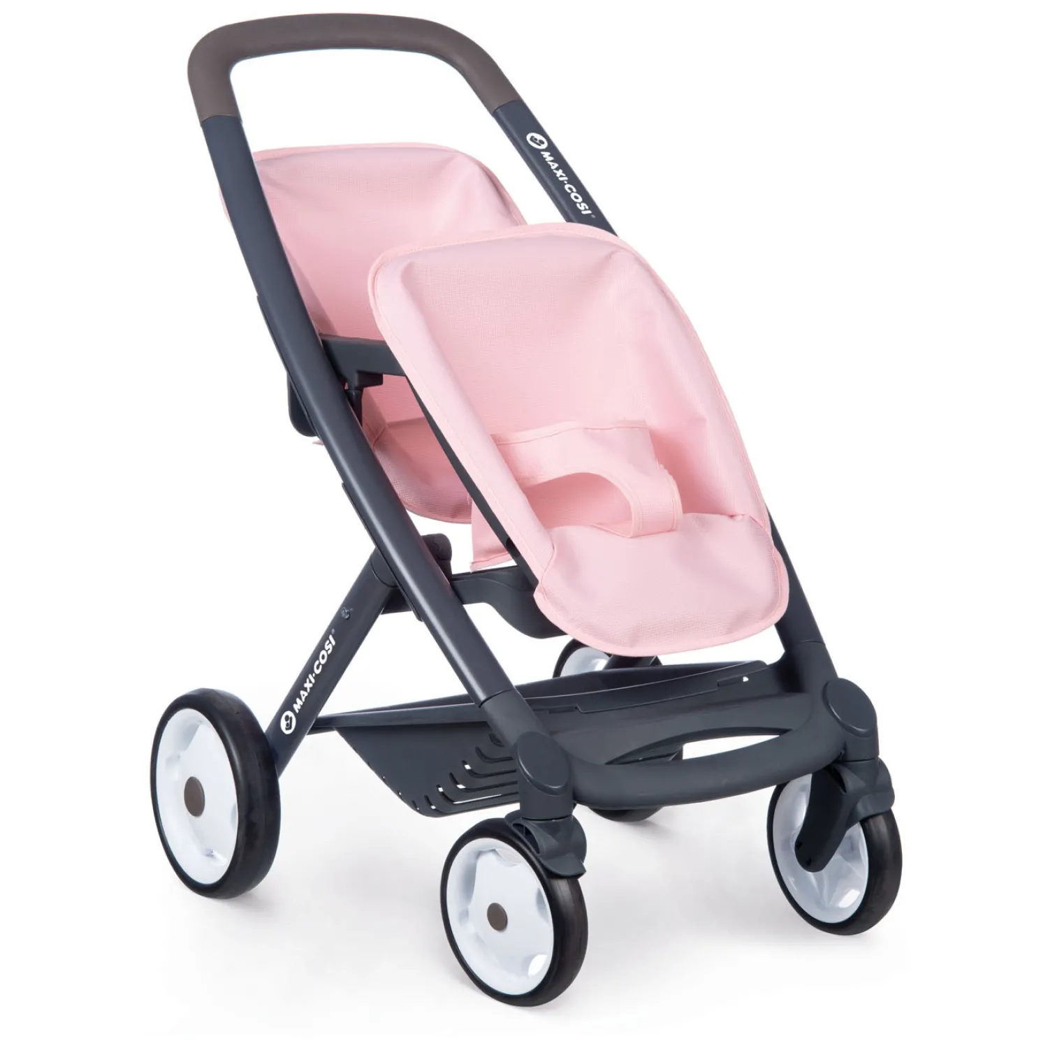 Smoby Maxi-Cosi Poppenwagen voor 2 Poppen Hot