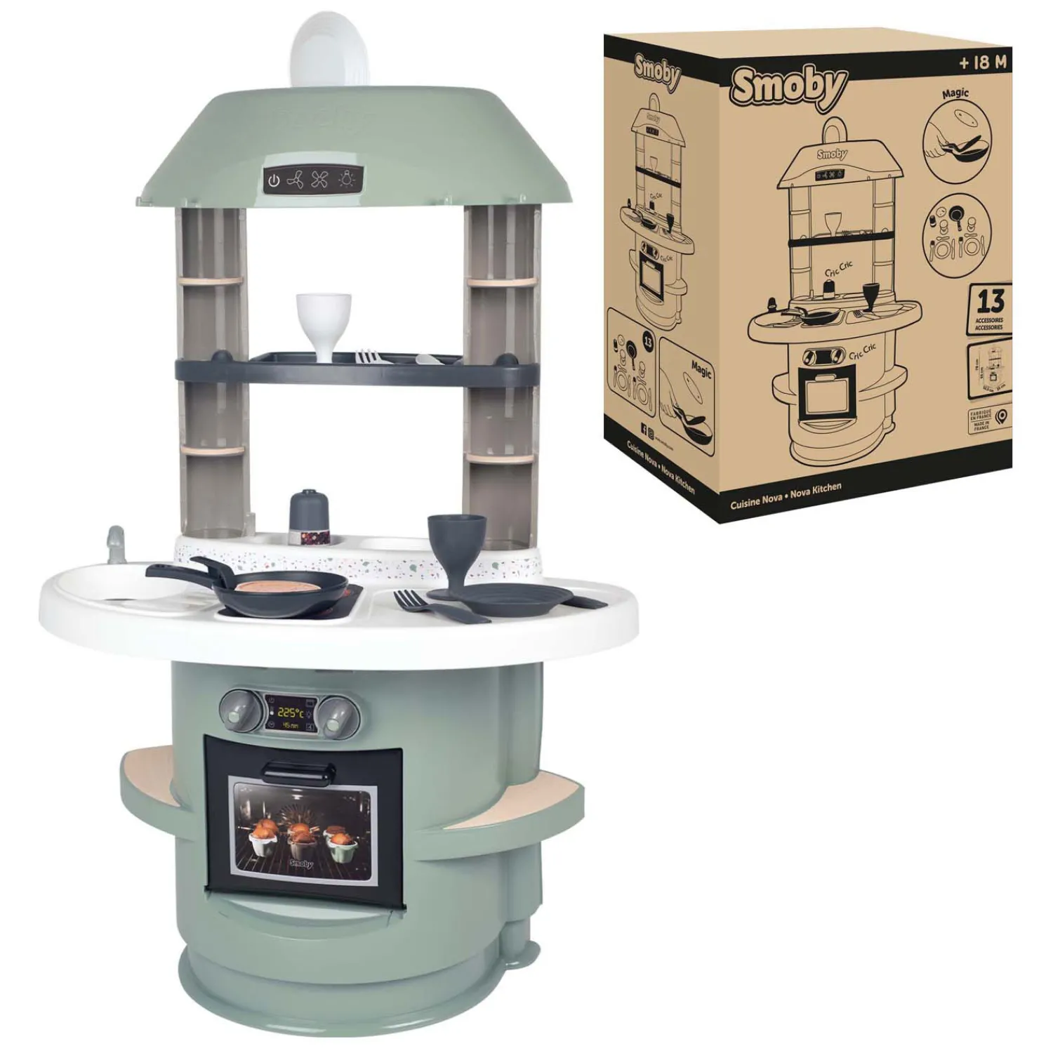 Nova Speelkeuken, 13dlg.>Smoby