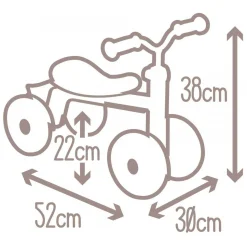 Rookie Loopfiets Roze-Smoby Hot