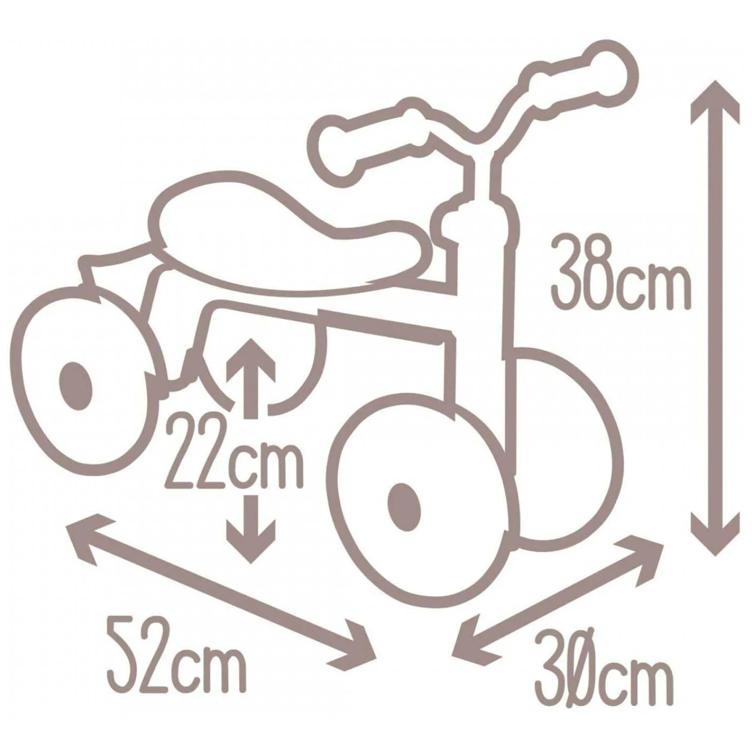 Rookie Loopfiets Roze-Smoby Hot