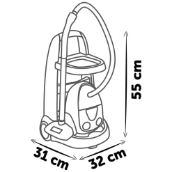 Schoonmaaktrolley met Stofzuiger, 8dlg.><noscript><img width=
