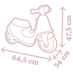 Scooter Loopauto Roze-Smoby Clearance