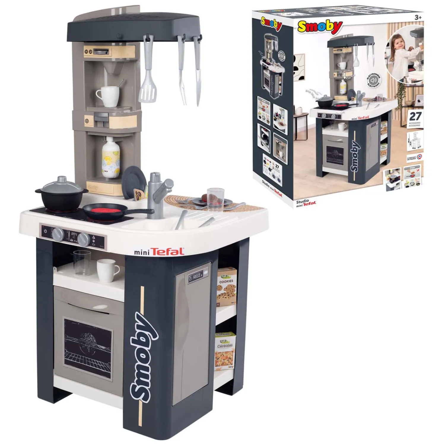 Tefal Studio Speelkeuken, 27dlg.>Smoby Outlet