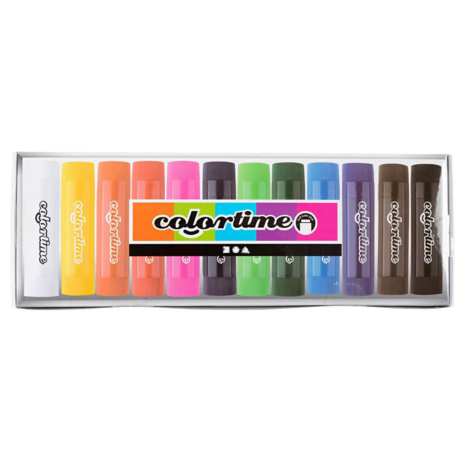 Creativ Company Soft Color Stick Krijt Kleur, 12st. Hot
