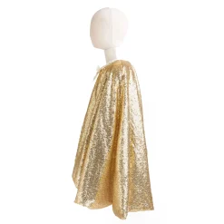 Great Pretenders Sparkle Cape met Pailletten Goud, 4-6 jaar New
