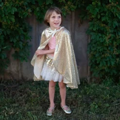 Great Pretenders Sparkle Cape met Pailletten Goud, 4-6 jaar New