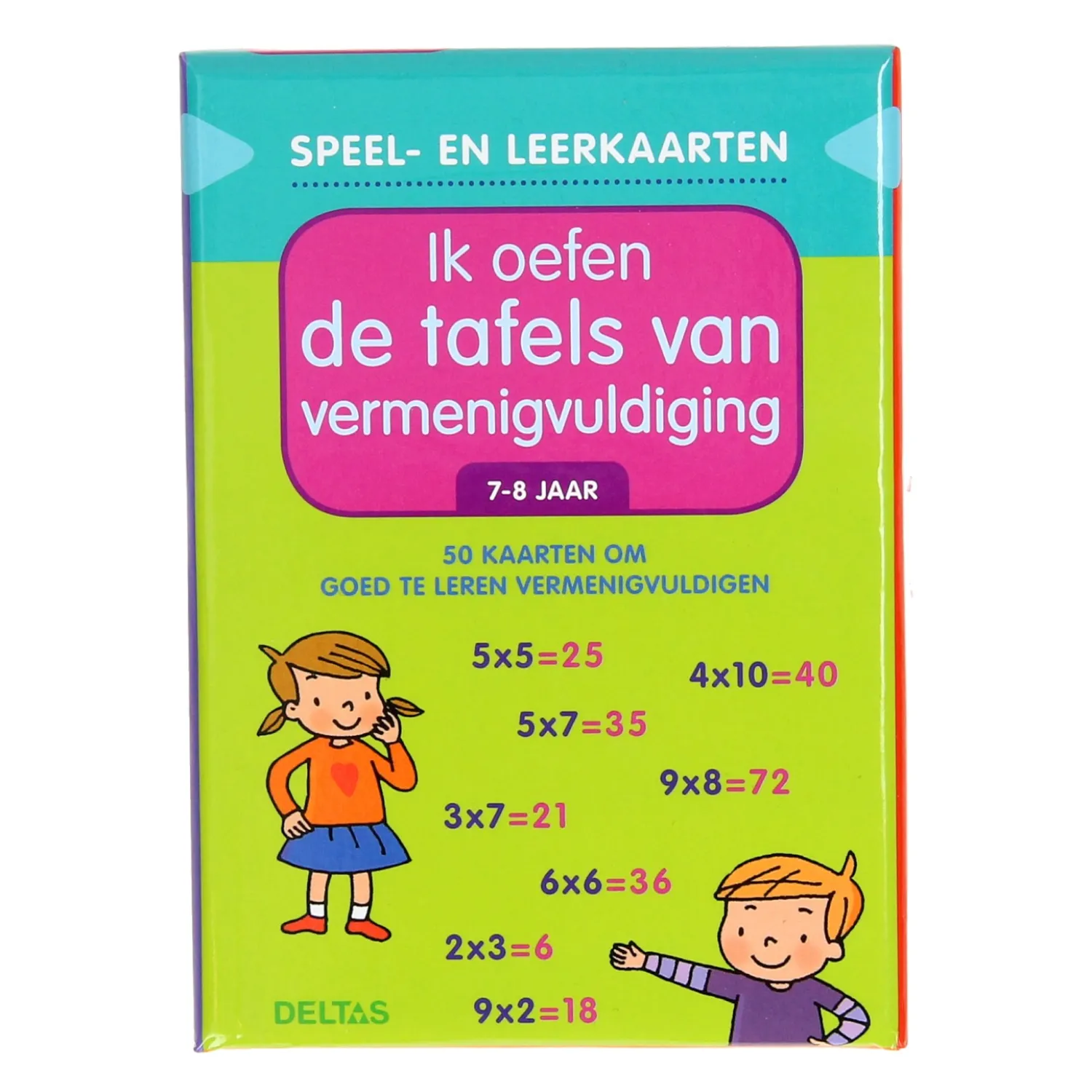 Deltas Speel- en leerkaarten - Ik oefen de tafels van vermenigvuldi