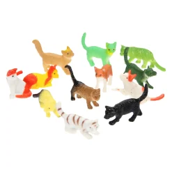 Speelfiguren Katten, 12st.-Duckiez Online