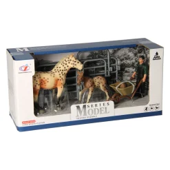 Speelset Paarden met Verzorger - Paarden met Stippen><noscript><img width=