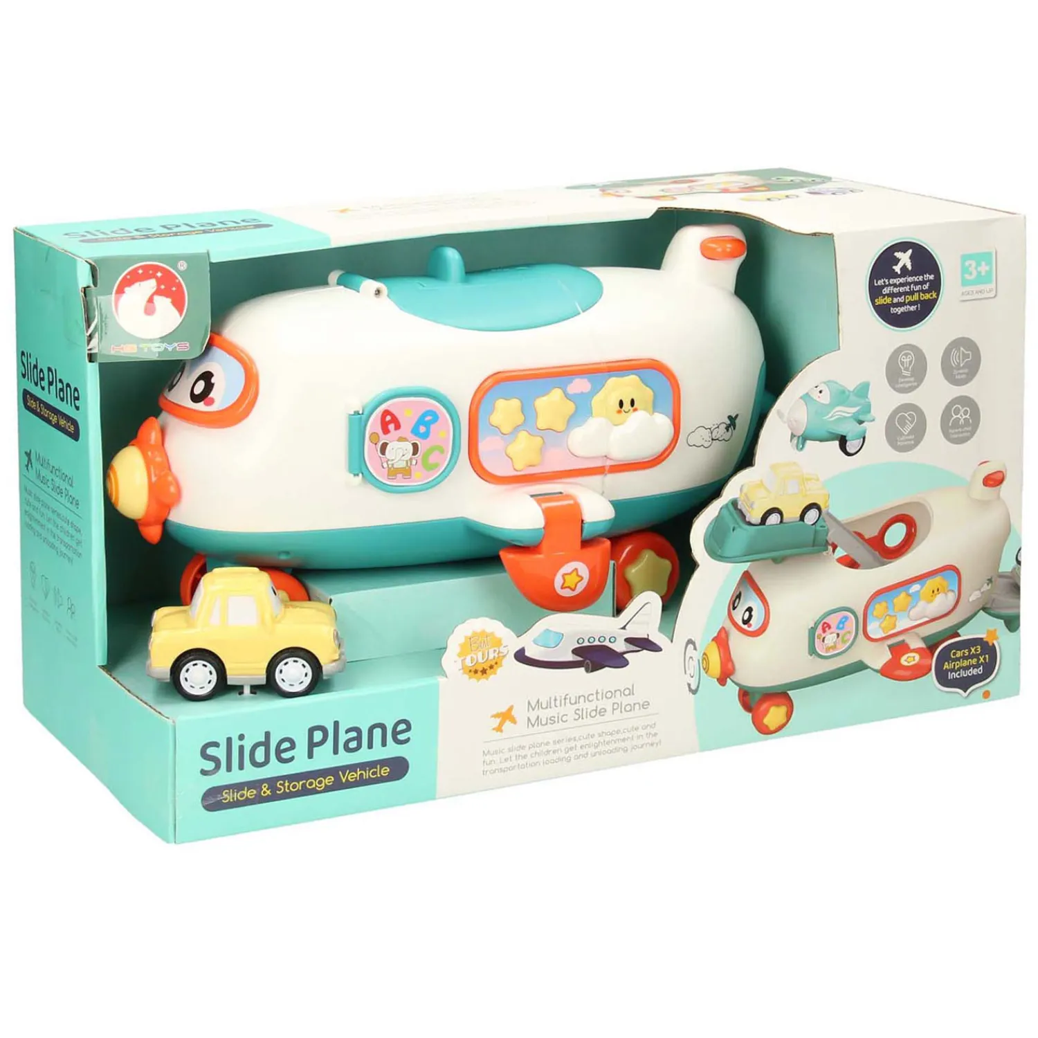 Speelset Passagiers Vliegtuig met Voertuigen- New