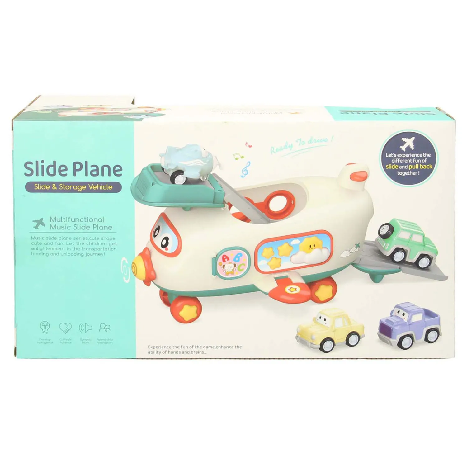 Speelset Passagiers Vliegtuig met Voertuigen- New