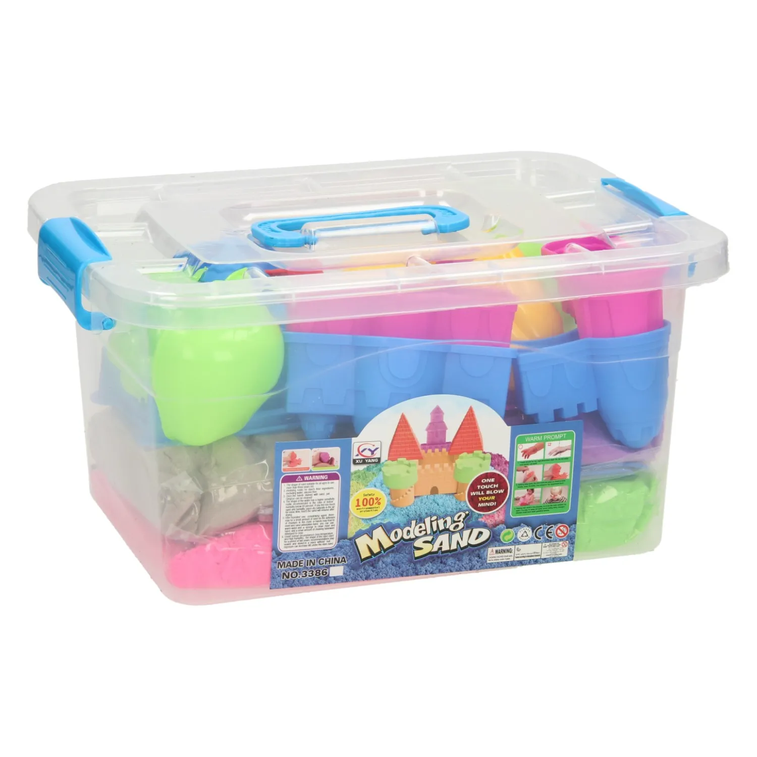 Speelzand Kasteel in Opbergbox New