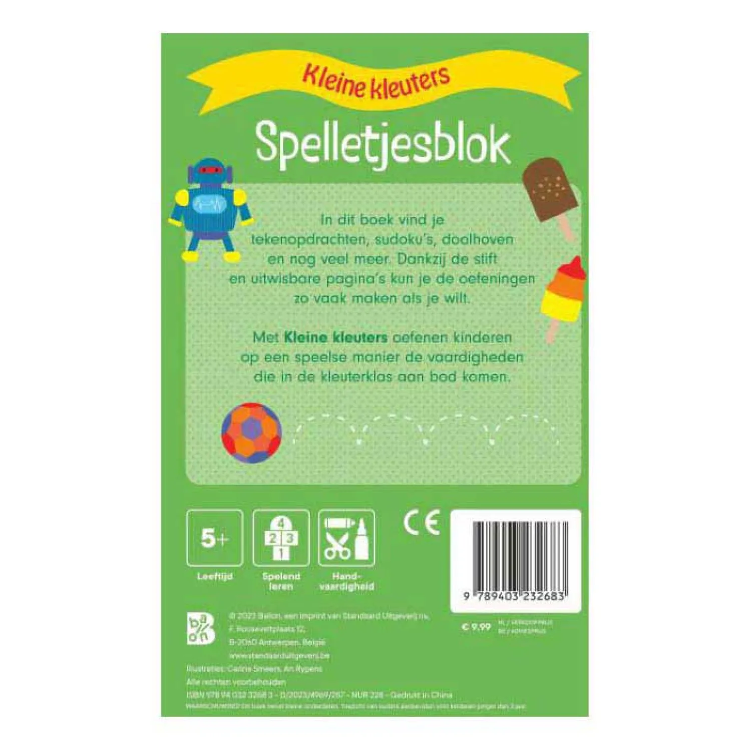 Spelletjesblok met Viltstift 5+>Standaard Uitgeverij