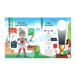 Lantaarn Publishers Speuren Naar Ridders & Kastelen Zoekboek met Kartonnen Zaklamp Discount