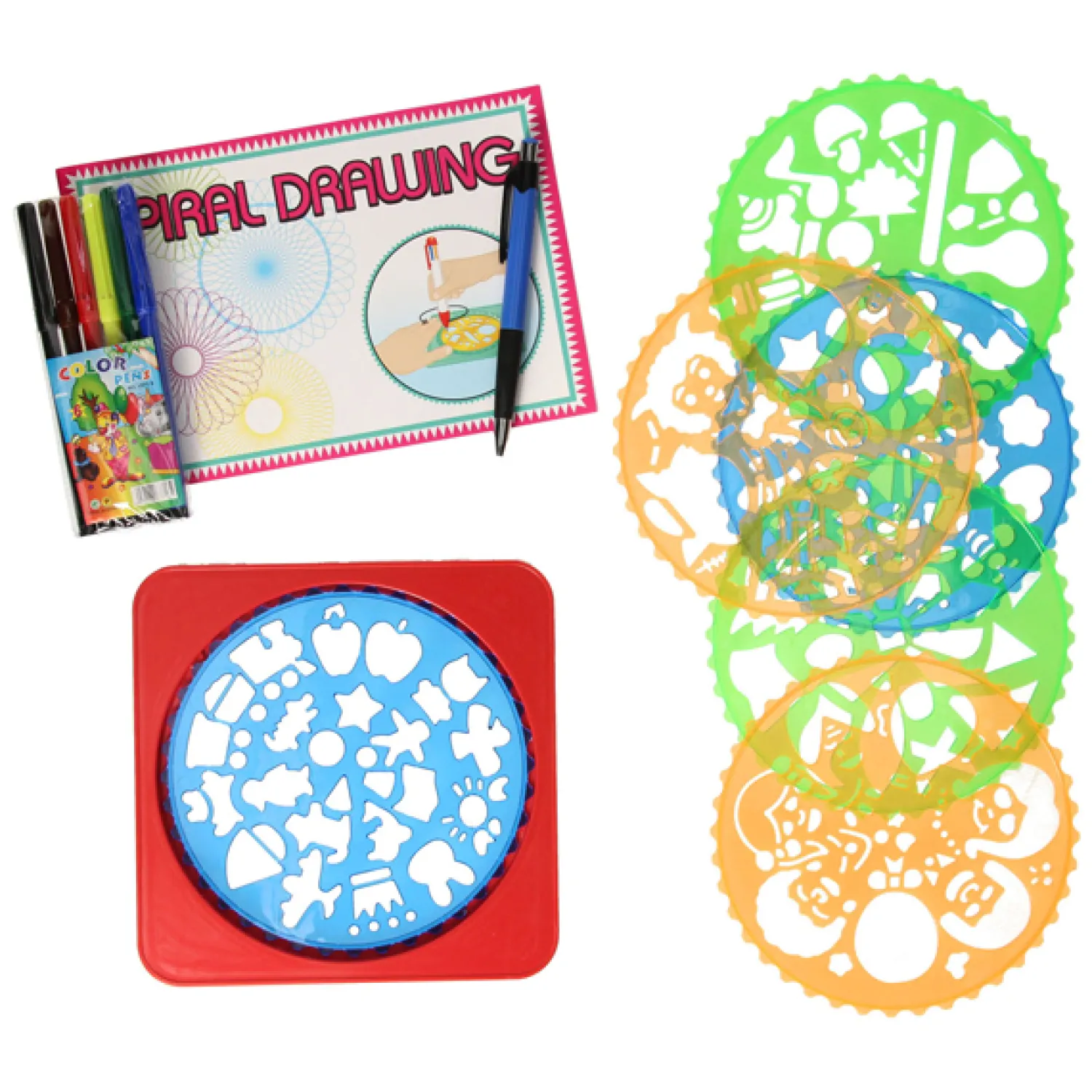 Spiraal Tekenset, 15dlg.> Best