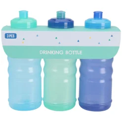 Sportfles 625ml Blauw, 3st. Best